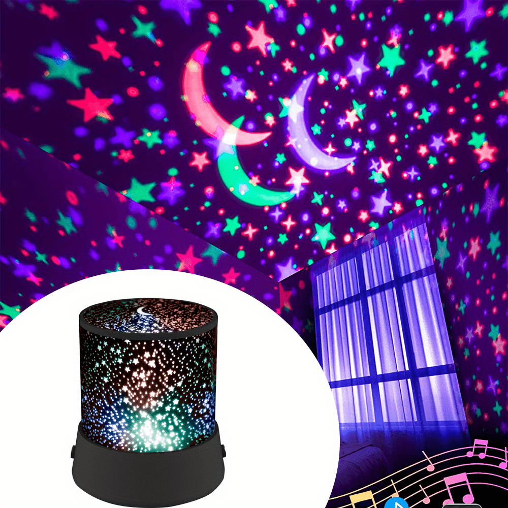 Kid's Moon Star Projector Lamp - Battery Powered