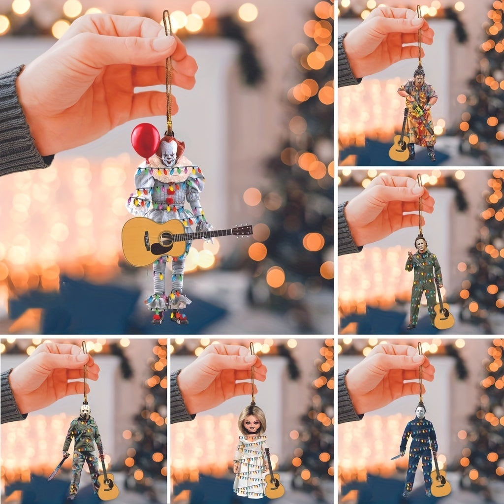 Classic Horror Charm Halloween Decoration Car Mirror Pendant Hanging