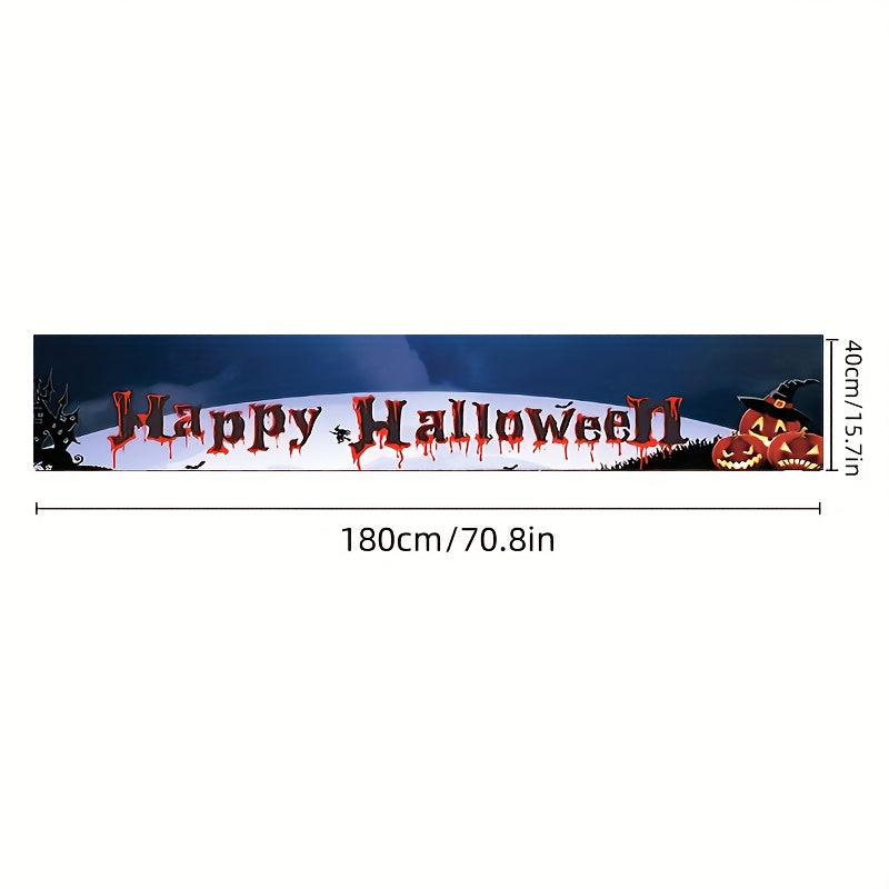 1pc Halloween Decorations Banner Scary Pumpkin Outdoor Flag