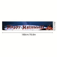 1pc Halloween Decorations Banner Scary Pumpkin Outdoor Flag
