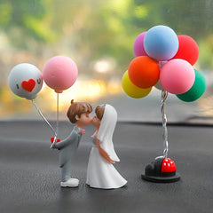 Car Couple Ornaments Kiss Couple Car Interior Decoration