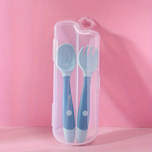Kids Training Spoon Fork Safe Environmentally Friendly Materials