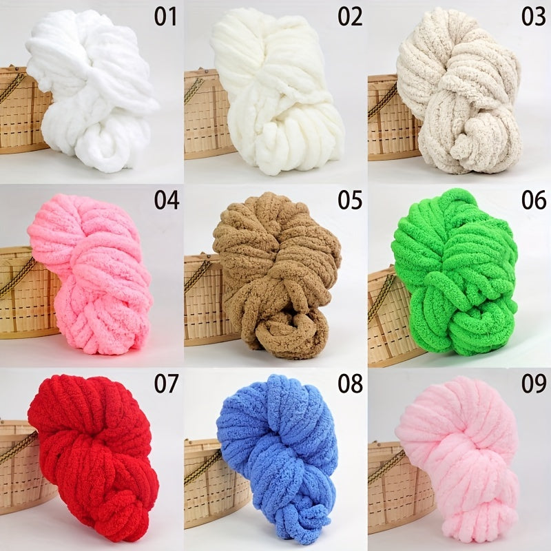 Chunky Chenille Yarn for Arm Knitting - Home Decor Projects