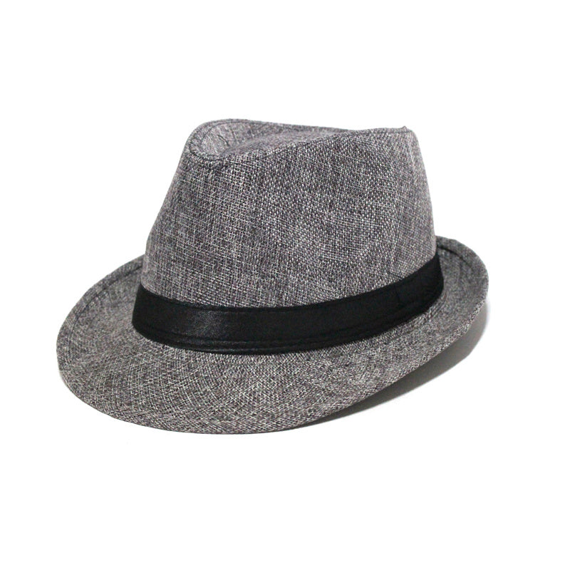 Women's Curved Brim Vintage Sun Hat Western Fedora Cap