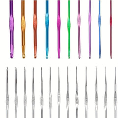 100pcs Crochet Hooks Set Knitting Needles Hook Knit Gauge Scissors