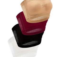 4pcs Seamless Bandeau Bras Comfy & Breathable Cut Out Stretch Bra