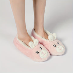 Cartoon Animal Plush Socks & Warm Low Cut Floor Socks