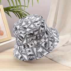 Dollars Print Reversible Lightweight Fisherman Cap