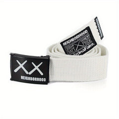Men's XX Canvas Leather Belt, 3 1/5-inch - Can Be Tied for 20 Years