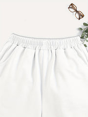 Girls' Rose & Anime Graphic Casual Shorts with Pockets