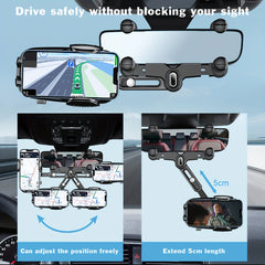 Car Rear View Mirror Phone Holder Mount