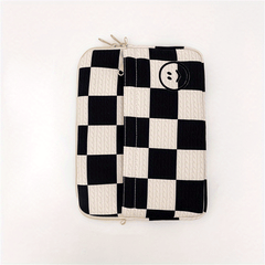 Plaid Pattern Sling Bag Waterproof Laptop Notebook Bag 33.02cm Laptop
