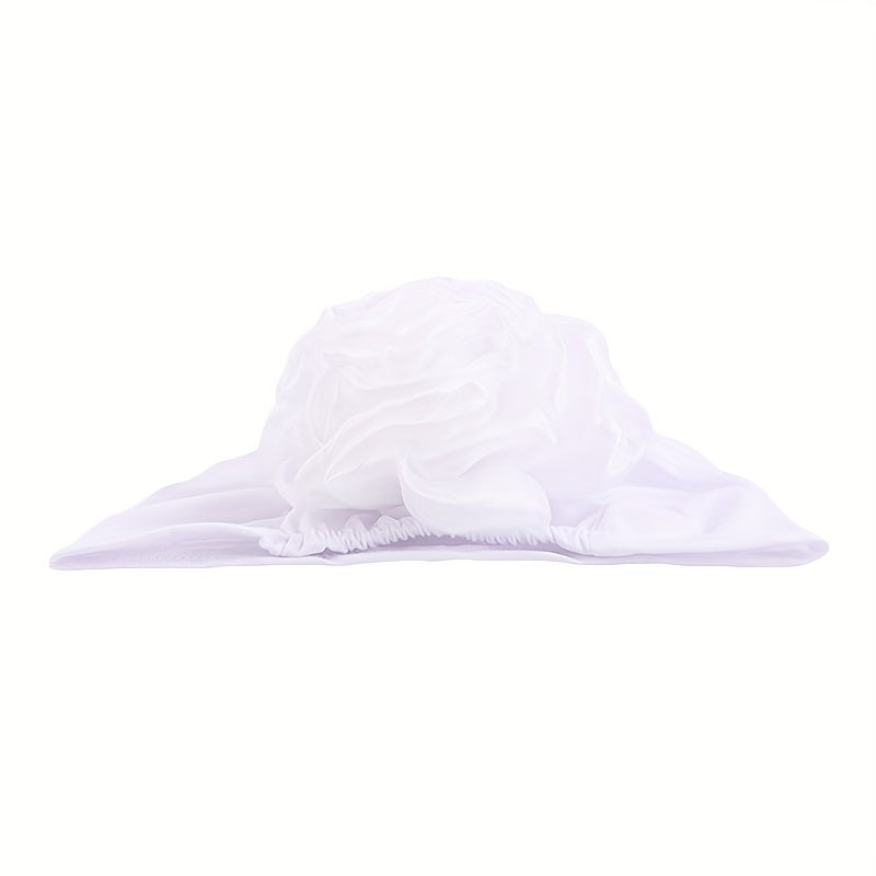 Big Flower Elastic Turban Beanie Head Scarf Wrap Chemo Cap Hat Women