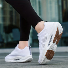 Women's Air Cushion Wedge Sneakers Non slip Comfortable Walking Shoes