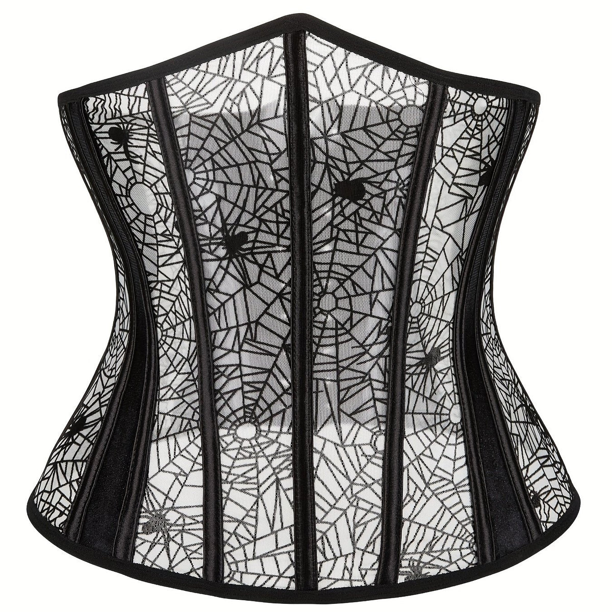 Spider Web Strapless Corset Tummy Control Body Shaper