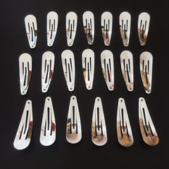40pcs Metal Hair Clip 5.08cm Polishing Snap Clip Non Slip Hair Accessory