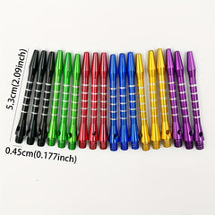 18pcs Colorful Aluminum Dart Shafts Lightweight Durable Stems
