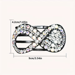 Rhinestone Hair Clip Ponytail Holder Headwear Hair Styling Accessory