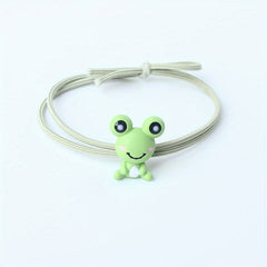 Frog Hair Tie Seamless Hair Rope Elastic Ponytail Holder Hair Accessories