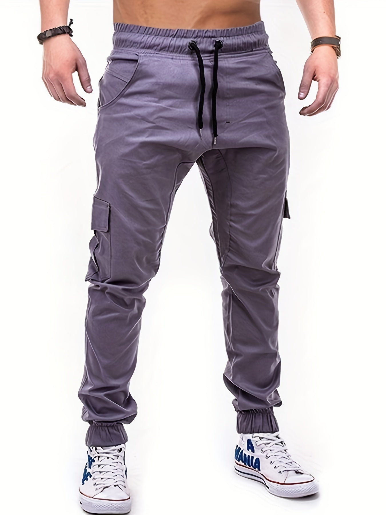 Men's Drawstring Cargo Jogger Pants