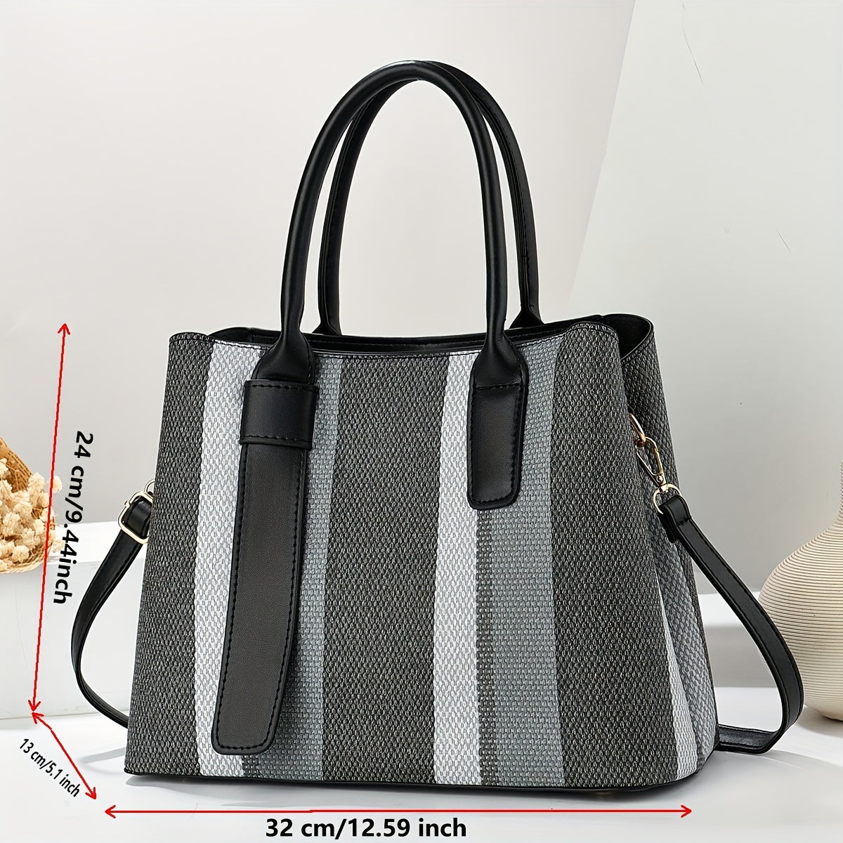 Stylish Large Capacity Briefcase with Matching Style