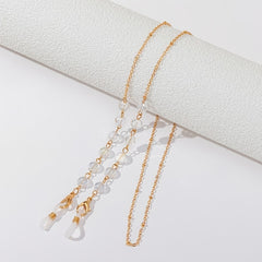 Colorful Glasses Chain Beaded Crystal Glass Mask Chain