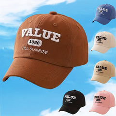 Middle School Children's Unisex Embroidered Word Baseball Cap Sun Hat