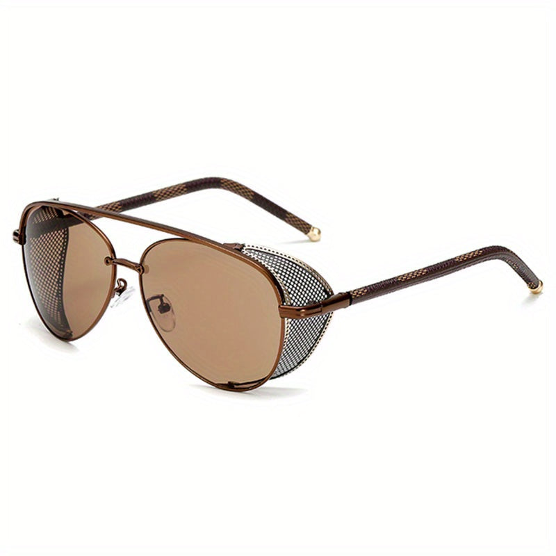 Men's Steampunk Sunglasses UV400 Protection For Holiday Outdoor Party