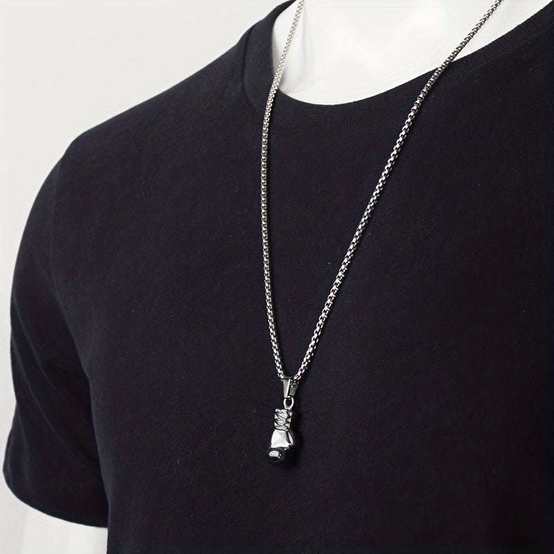 Hip Hop Boxing Gloves Charm Golden Silver Plated Vintage Victory Pendant