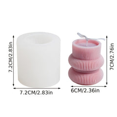 Striped Roman Column Candle Silicone Mold DIY Decoration