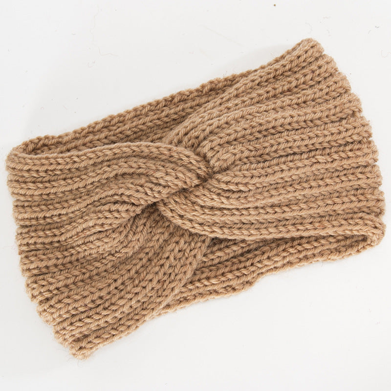 Women's Knitted Knot Headband Winter Twist Thermal Cold Weather Hair Accessory