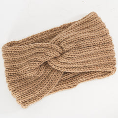 Women's Knitted Knot Headband Winter Twist Thermal Cold Weather Hair Accessory