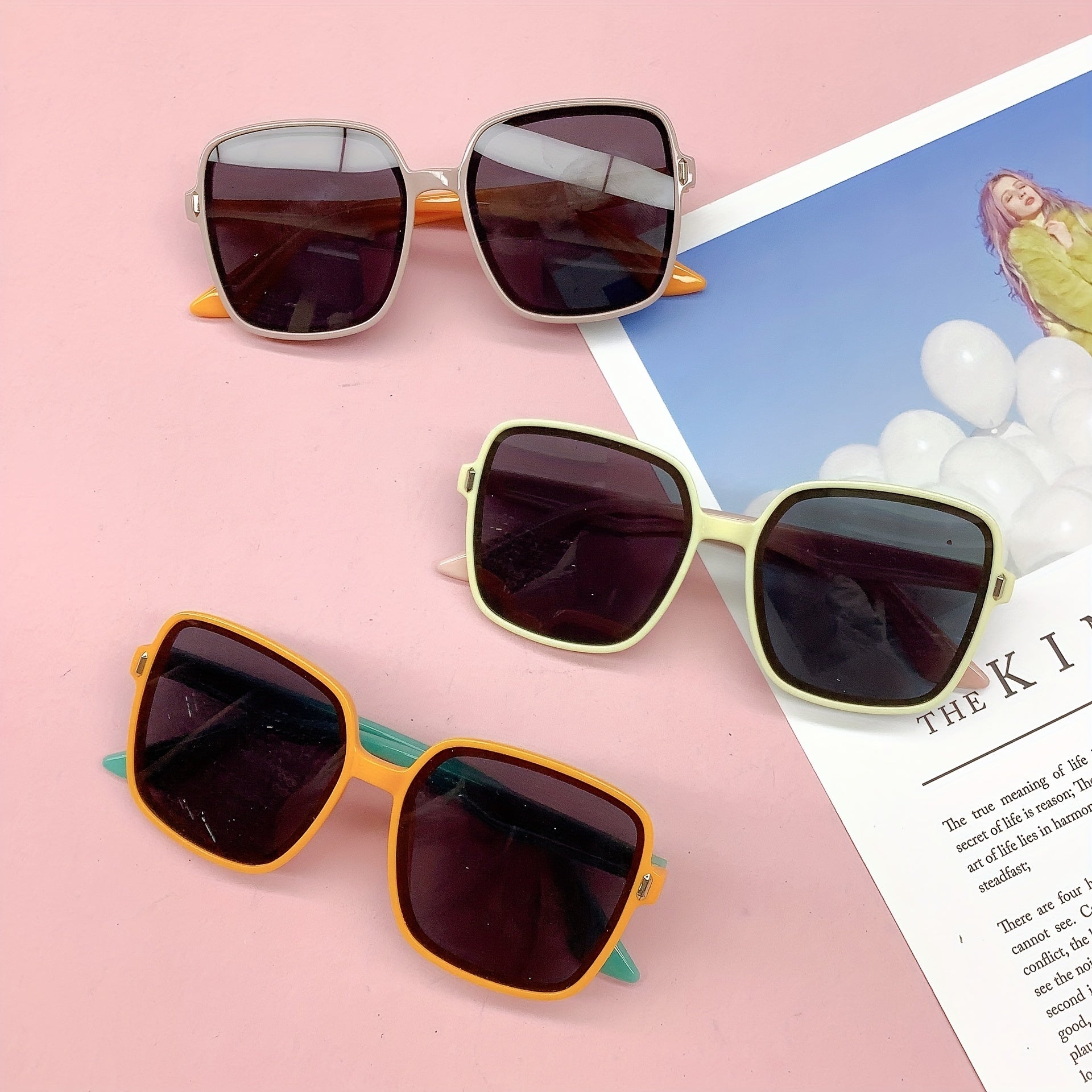 Girl's Square Frame Outdoor Sunglasses