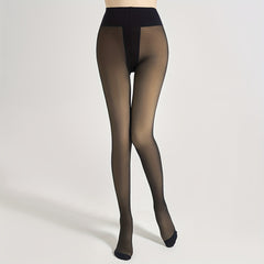 Warm Fuzzy Thermal Pantyhose Solid Slim Leggings