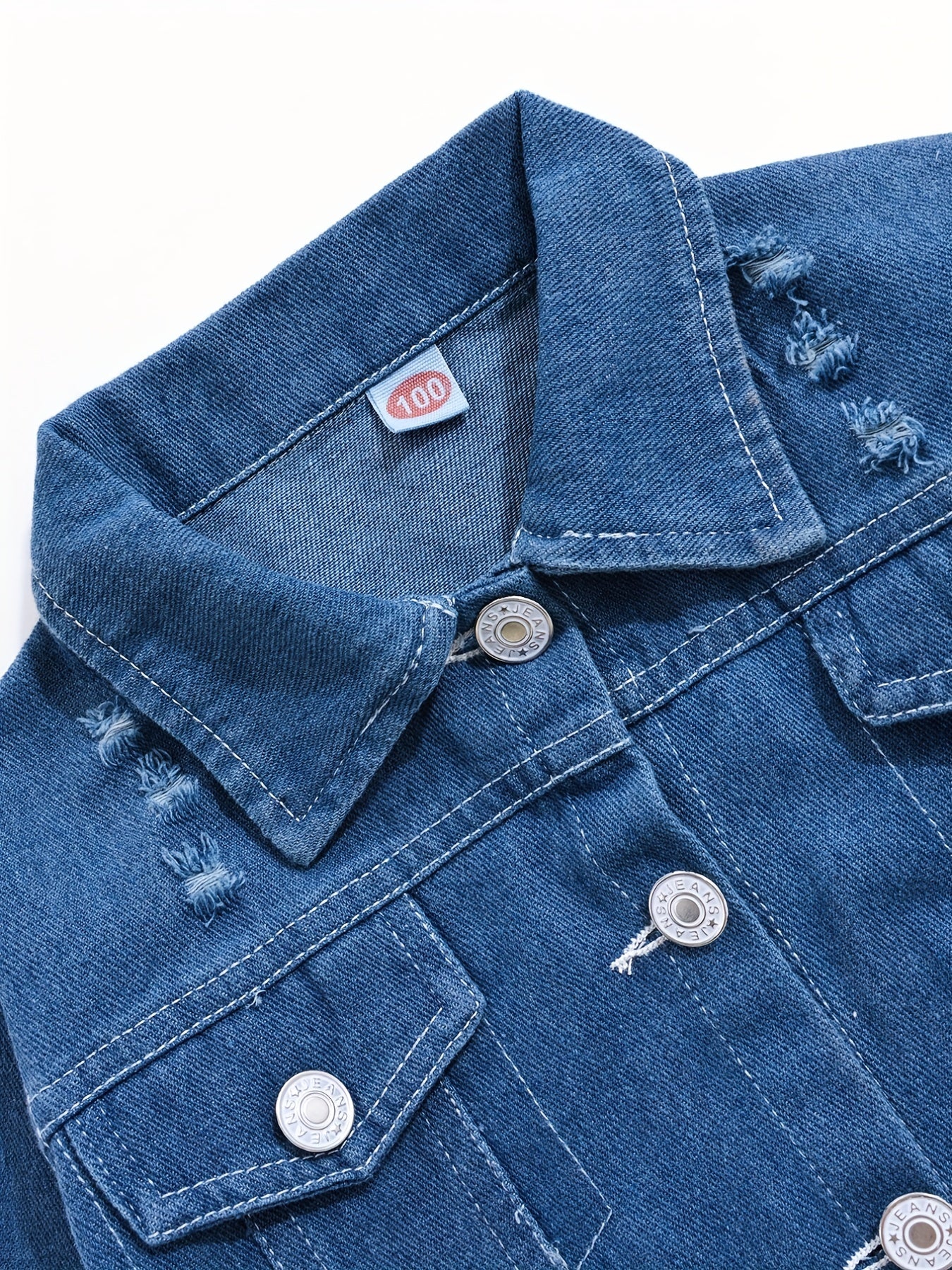 Boys Casual Denim Jacket Button Down Coat