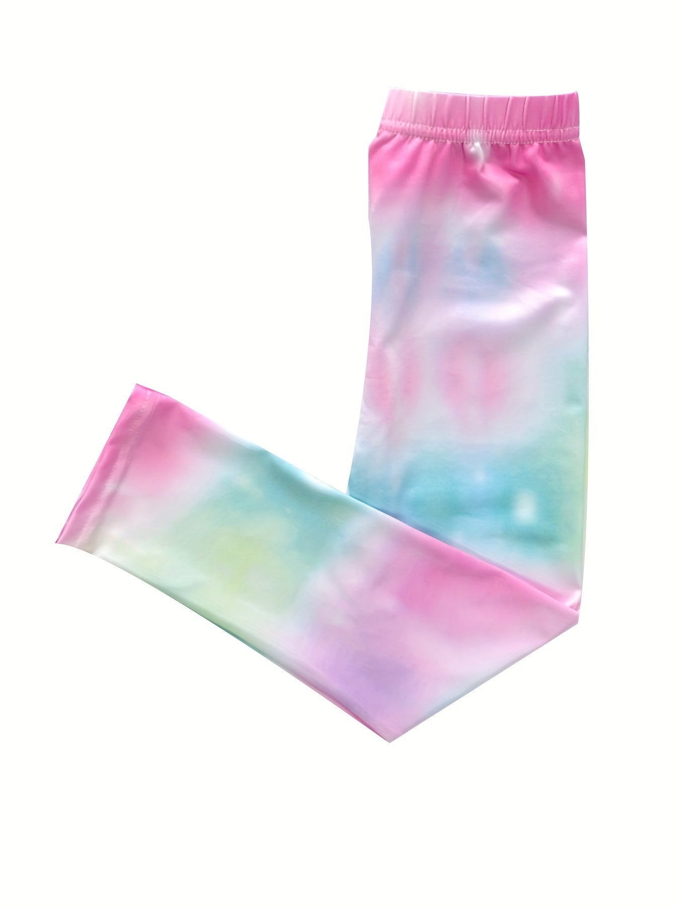 Girls Tie Dye Stretch Soft Leggings Elastic Waist Athletic Tight Slim Yoga Pants