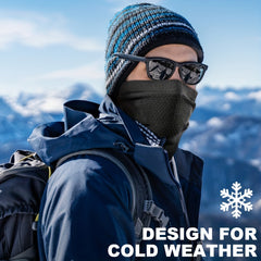 Winter Breathable Thermal Knitted Scarf Faces Cover