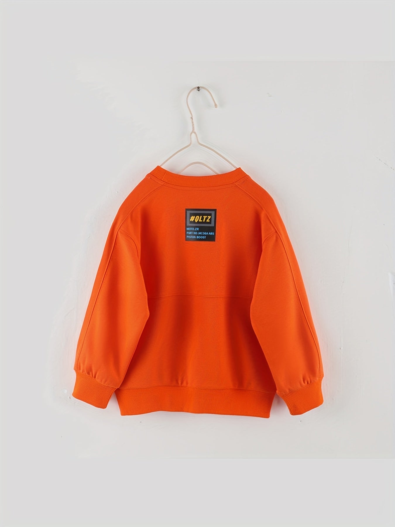 Boy's Happy Childhood Print Sweatshirt Casual Long Sleeve Shirt