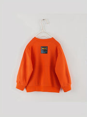 Boy's Happy Childhood Print Sweatshirt Casual Long Sleeve Shirt