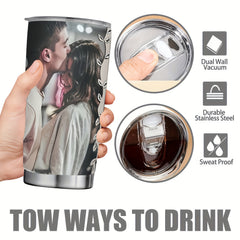 20oz Custom Insulated Travel Mug - Durable Reusable - Personalized Name