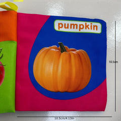 Interactive Vegetables Cloth Book for Babies