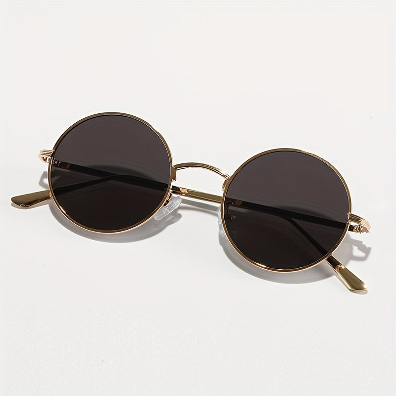 Round Metal Sunglasses Women Men UV400 Sun Shades Glasses