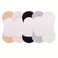 5 Pairs Invisible Low Cut Ankle Socks Women's Stockings
