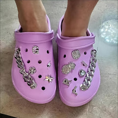 Fruit Letter Shoe Charms 14pcs Shoe Accessories for Kids Adults Party Favors