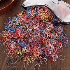 1000pcs Children's Rubber Bands Hair Tie Accessory