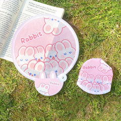 Kids Cartoon Round Fan Mini Cloth Pocket Fan Portable Fan