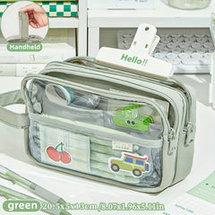Large Capacity Stationery Bag Pencil Case for Office School Girls