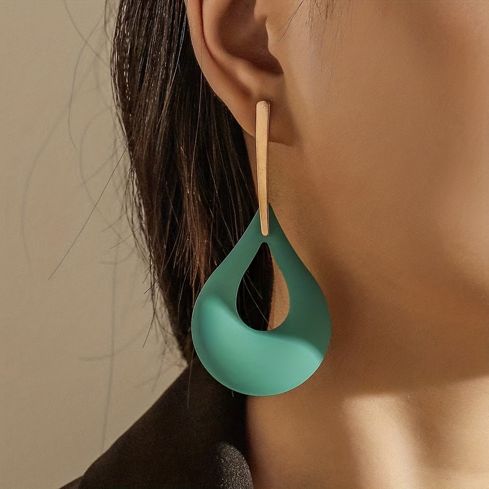 Boho Teardrop Dangle Earrings 18K Plated Jewelry Gift