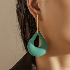 Boho Teardrop Dangle Earrings 18K Plated Jewelry Gift