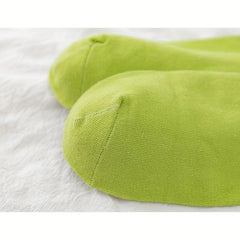 Colorblock Pairs Letter Print Socks Comfy & Breathable Women's Stockings